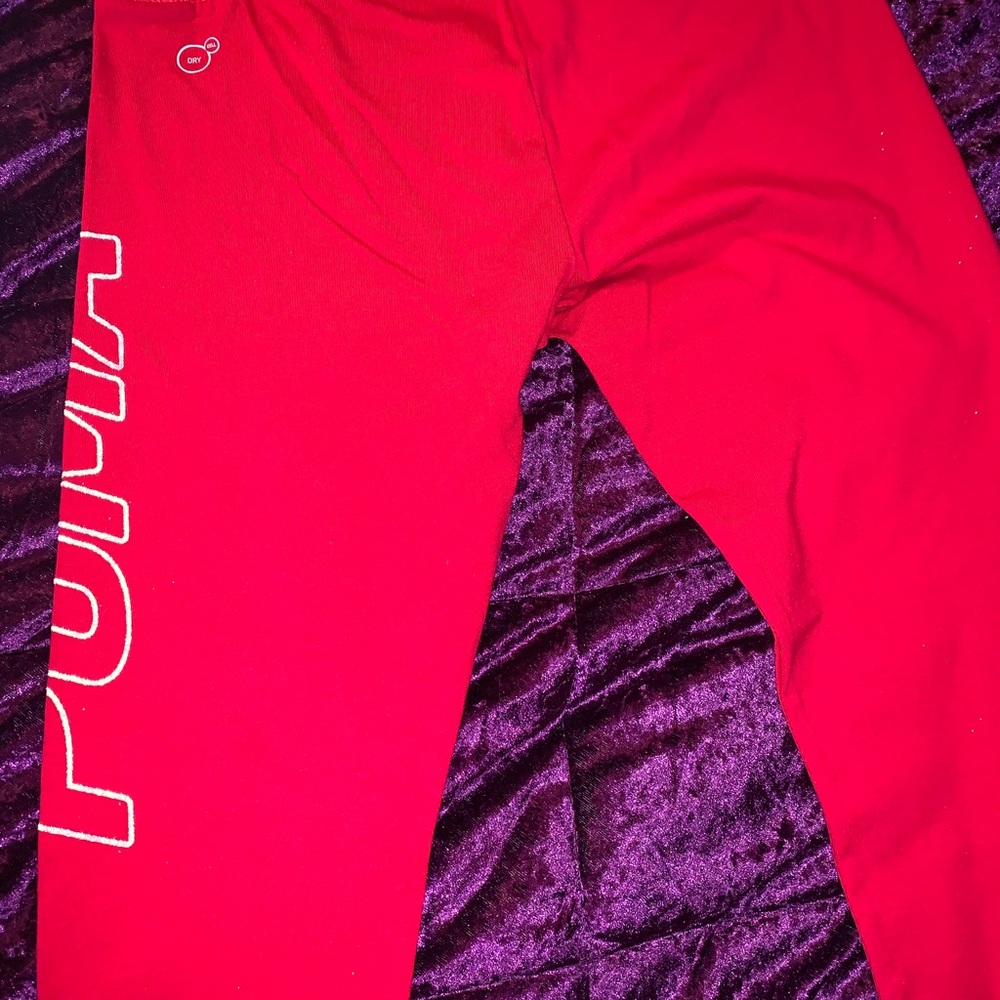 Dri fit Red Puma Leggings